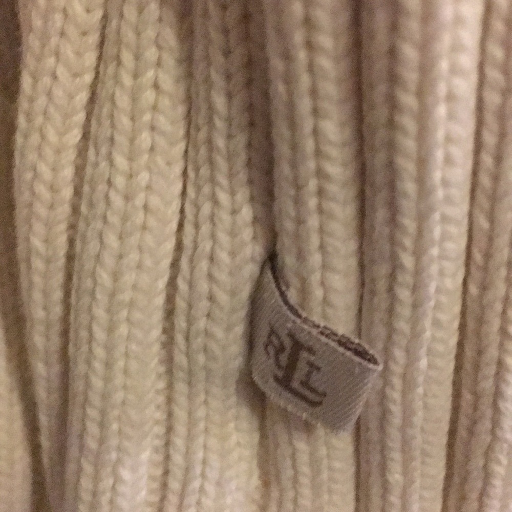 Ralph Lauren Ladies Cream color Sweater Size XL Excellent like NEW Condition - Picture 3 of 7